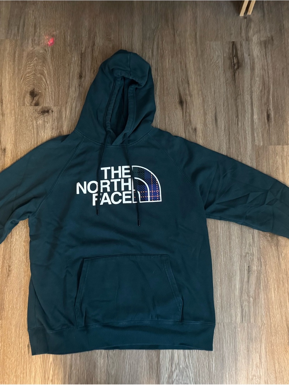 The North Face Dark Teal Pullover Hoodie with Logo